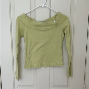 Lime Green Long Sleeve Women's Top